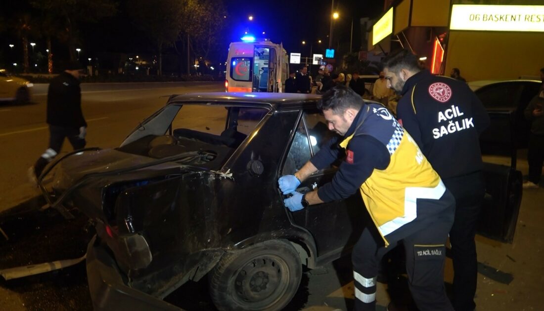Bursa’da aracında uyurken otomobil çarptı! Gözünü hastanede açtı