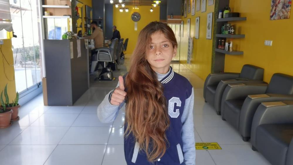 Bursa’da küçük Baran ilk kez saçlarını kestirdi!