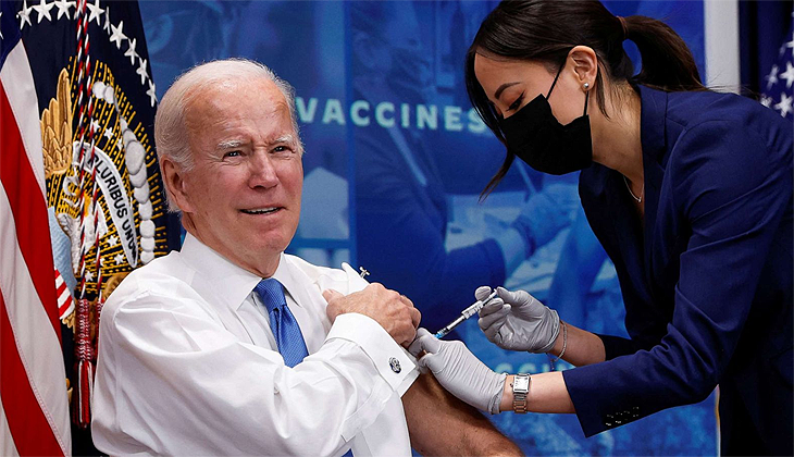 Beşinci kez COVID-19 aşısı yaptıran Biden’dan ‘Aşınızı olun’ çağrısı