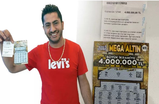 Kazı Kazan’da 4 milyon TL’lik büyük ikramiyeyi kazandı