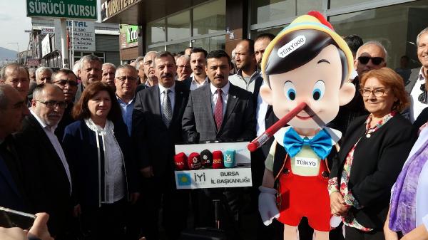 İYİ Parti Bursa’dan TÜİK’e ‘Pinokyo’lu tepki