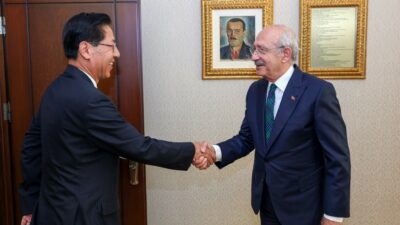 CHP lideri Kılıçdaroğlu, Çin’in Ankara Büyükelçisi Shaobin ile görüştü