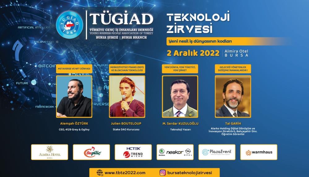 TÜGİAD Bursa Şubesi ‘Teknoloji zirvesi’ düzenliyor