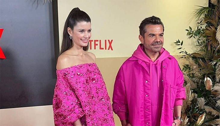 Beren Saat-Kenan Doğulu çiftinin pembe uyumu