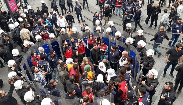 HDP yürüyüşüne polis müdahalesi: 121 gözaltı