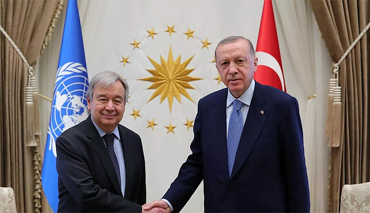 Erdoğan, Guterres ile tahıl koridorunu görüştü