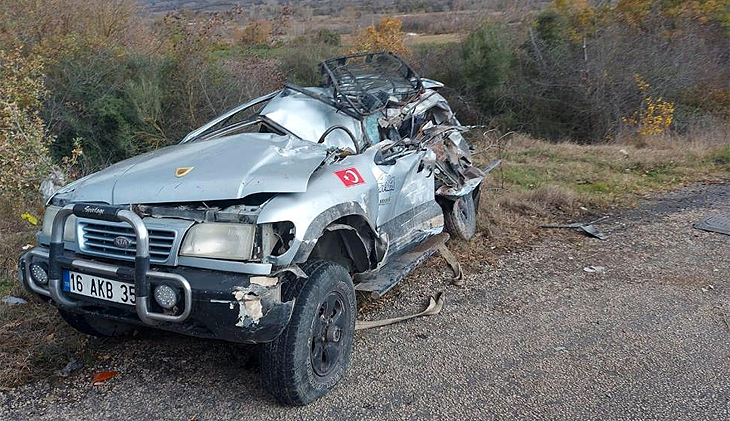 Bursa’da feci kaza: 1 ölü, 2 yaralı