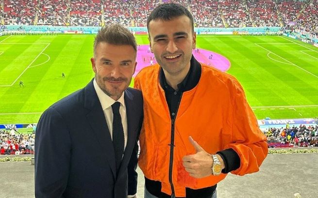 CZN Burak Katar’da David Beckham ile buluştu