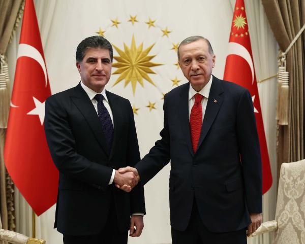Cumhurbaşkanı Erdoğan, Barzani’yi kabul etti
