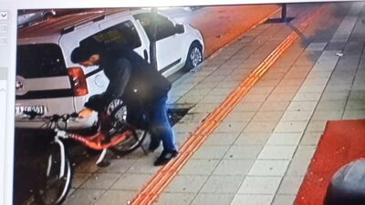 Bursa’da bisiklet hırsızı kamerada