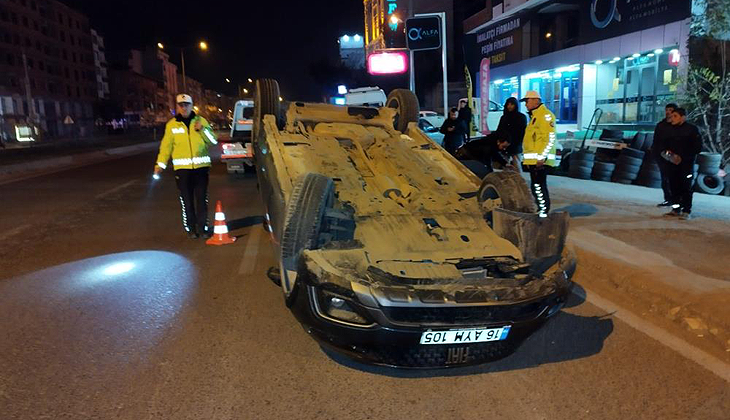 Bursa’da takla atan araçtaki 3 kişi kayıplara karıştı