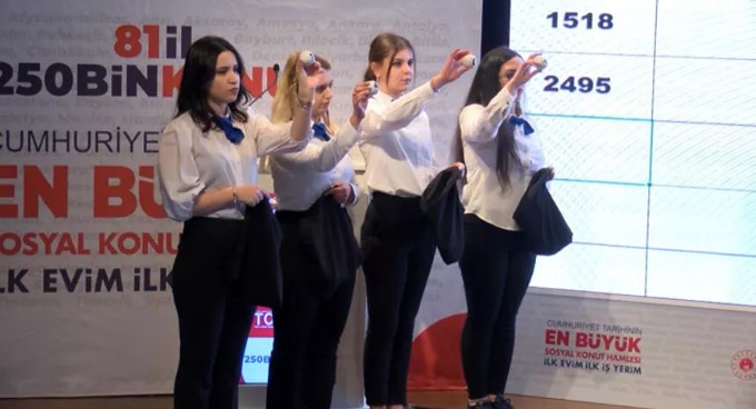 Ankara’da 18 bin 450 konut için kura çekimi başladı