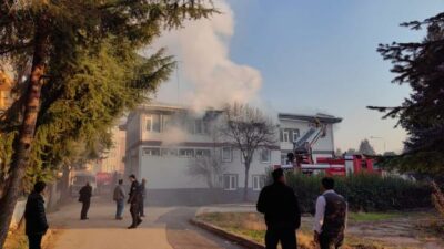 Bursa’da Tarım ve Orman Müdürlüğü binasında yangın