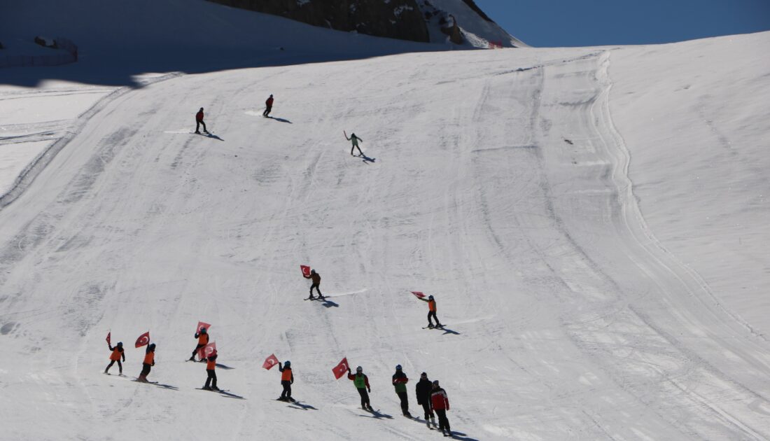 Hakkari’de 2 bin 800 rakımlı kayak merkezi tek pistle açıldı