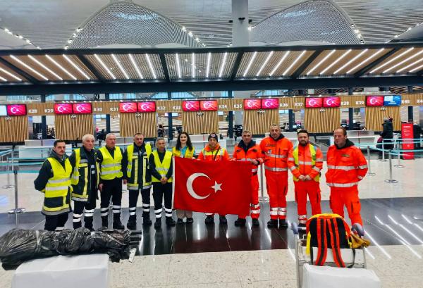 İstanbul Havalimanı’ndan yardım ekiplerine ‘Teşekkürler’