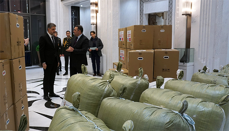 Çin’den gönderilen yardımlar 600 tona ulaştı