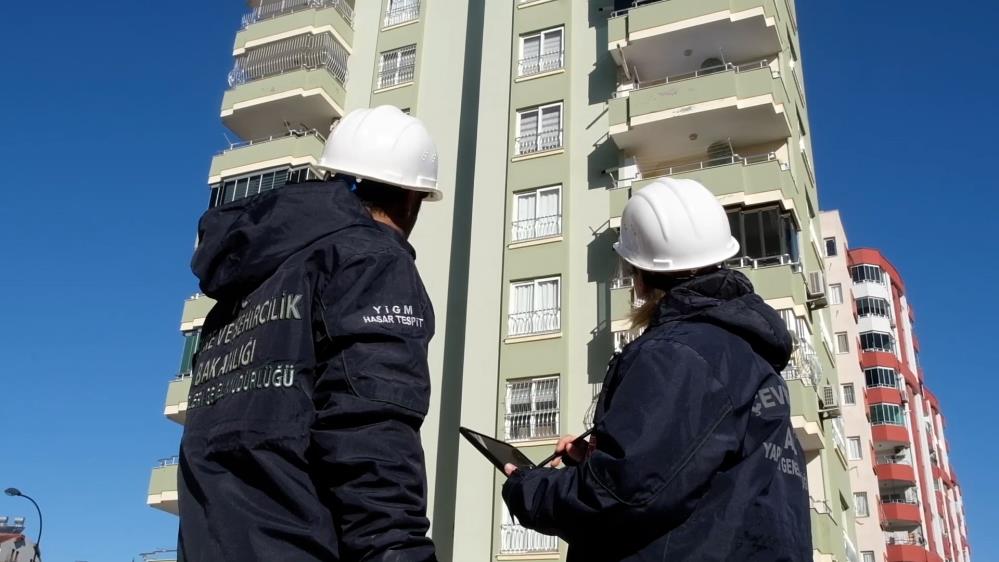 Deprem bölgesinde 830 bin binada hasar tespit çalışması yapıldı