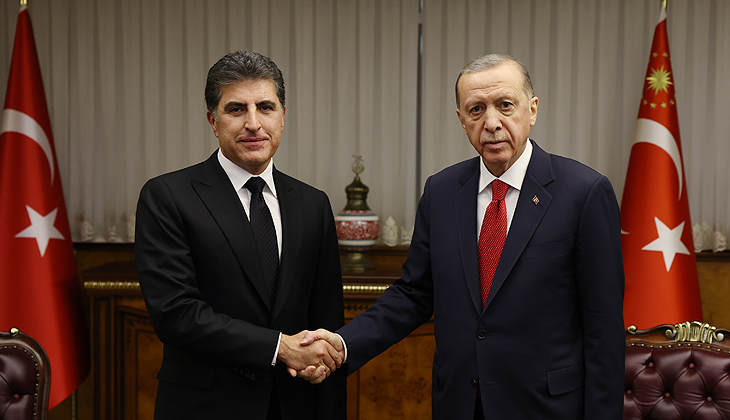 Erdoğan, IKBY Başkanı Barzani’yi kabul etti