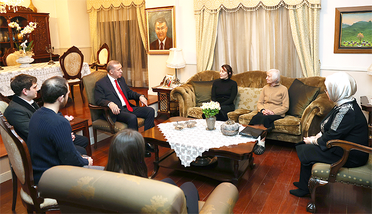 Erdoğan’dan Baykal ailesine taziye ziyareti