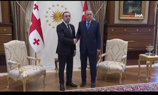 Erdoğan, Gürcistan Başbakanı Garibaşvili’yi kabul etti Erdoğan, Gürcistan Başbakanı Garibaşvili’yi kabul etti