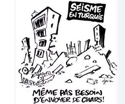 Charlie Hebdo, depremle alay etti Charlie Hebdo, depremle alay etti
