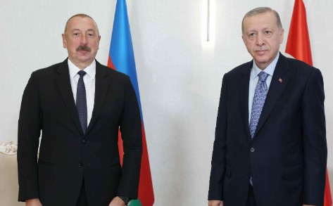 Erdoğan ile Aliyev bir araya geldi Erdoğan ile Aliyev bir araya geldi