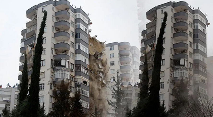 Ayas Apartmanı’nda kontrollü yıkım başladı