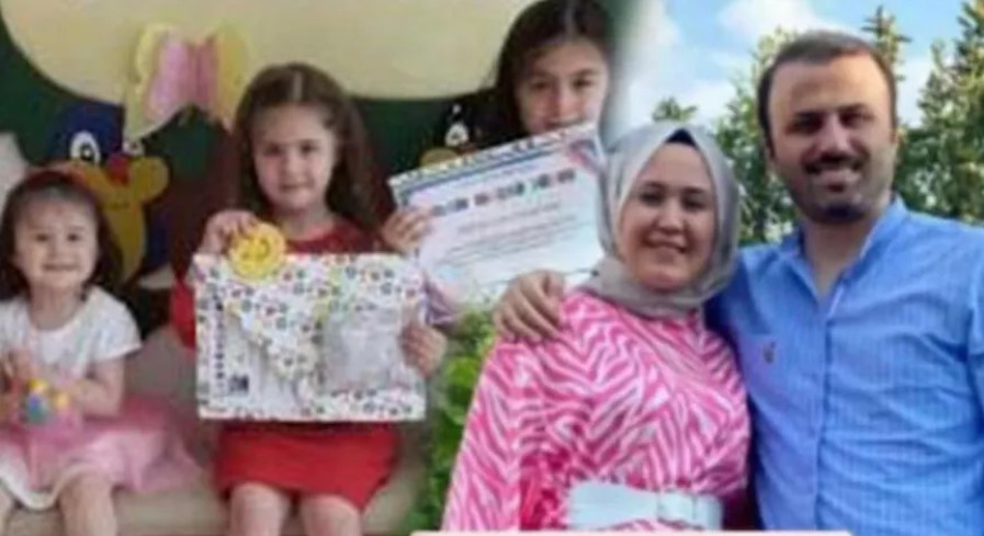 Enkazda kalan öğretmen çift ve 3 kızı toprağa verildi