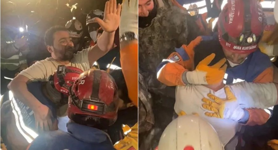 Habib’in inanılmaz kurtuluşu! 170. saatte enkazdan yürüyerek çıktı
