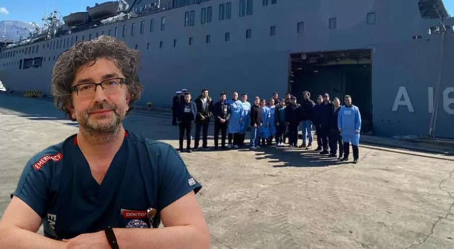 TCG İskenderun’un gönüllü doktoru: Depremzedelere seyirde müdahale ettik