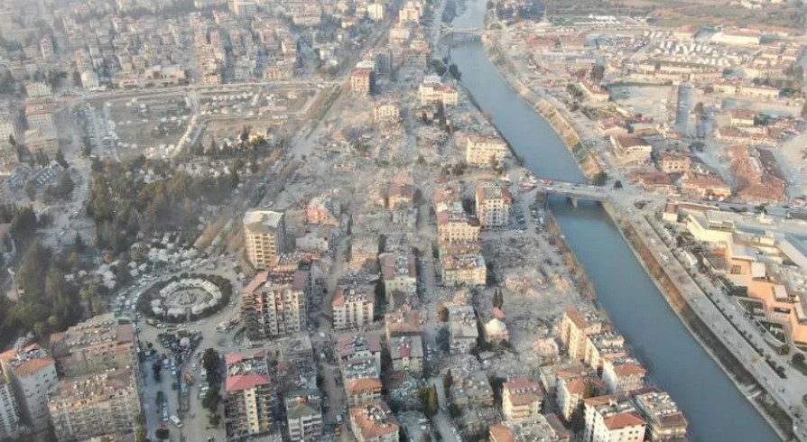 Depremin 8’inci gününde Hatay’daki yıkım havadan görüntülendi