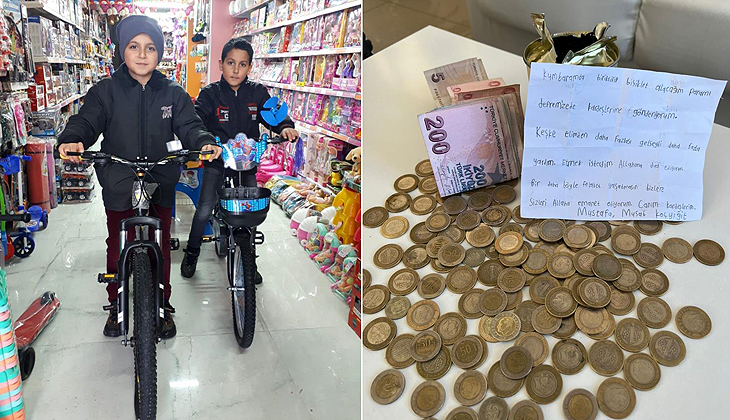 Bisiklet paralarını AFAD’a bağışlayan kardeşlere ‘bisiklet’ sürprizi