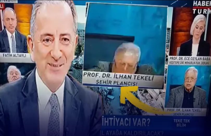 Fatih Altaylı kendini zor tuttu! İlhan Tekeli bir anda sandalyeden düştü