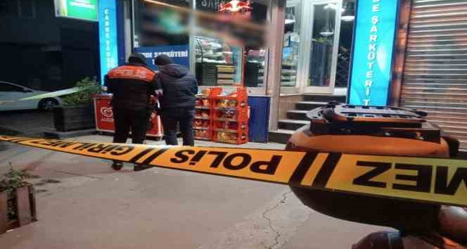 Tekel bayine silahlı saldırı anı kamerada