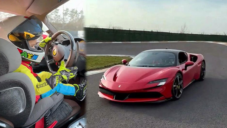 Kenan Sofuoğlu’nun oğlu Zayn, Ferrari ile pistlerde!
