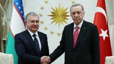 Cumhurbaşkanı Erdoğan, Mirziyoyev ile bir araya geldi
