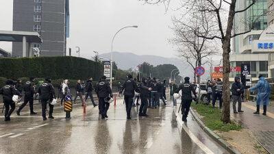 Bursa polisi maç öncesi olaylara izin vermedi
