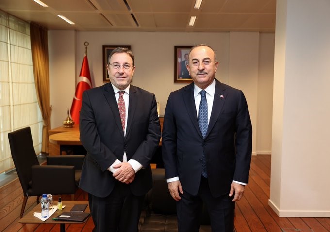 Bakan Çavuşoğlu, AB ve BM temsilcileri ile görüştü