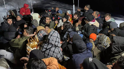 Datça’da 59 düzensiz göçmen kurtardı