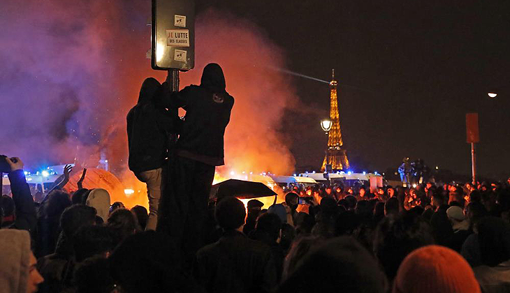 Paris sokakları yeniden karıştı: 61 gözaltı