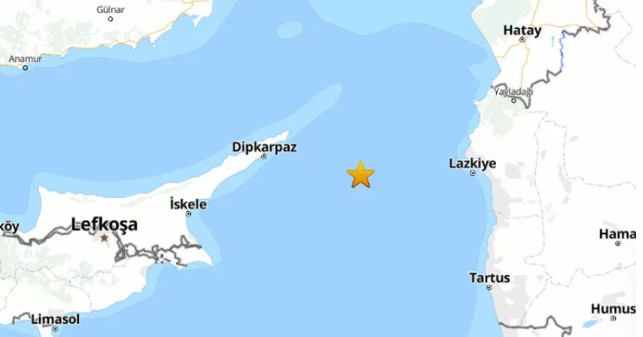 Akdeniz’de 4.1 büyüklüğünde deprem Akdeniz’de 4.1 büyüklüğünde deprem