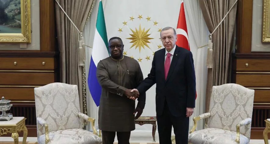 Cumhurbaşkanı Erdoğan, Julius Maada Bio ile görüştü Cumhurbaşkanı Erdoğan, Julius Maada Bio ile görüştü