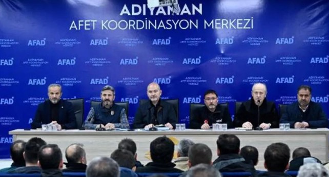 Bakan Soylu, Adıyaman’da değerlendirme toplantısına katıldı