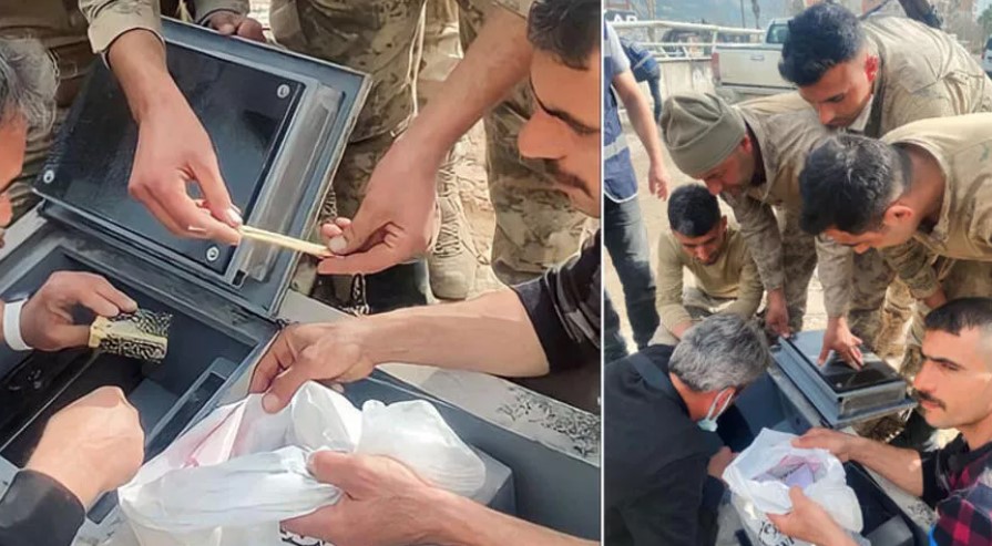 Hatay’da enkazdan çıkarılan 1 kilogram altın sahibine teslim edildi