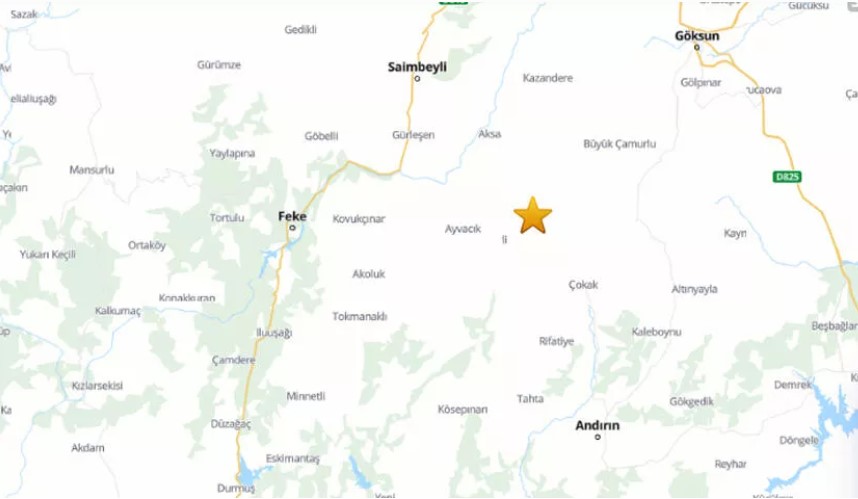 Adana’da deprem! Adana’da deprem!