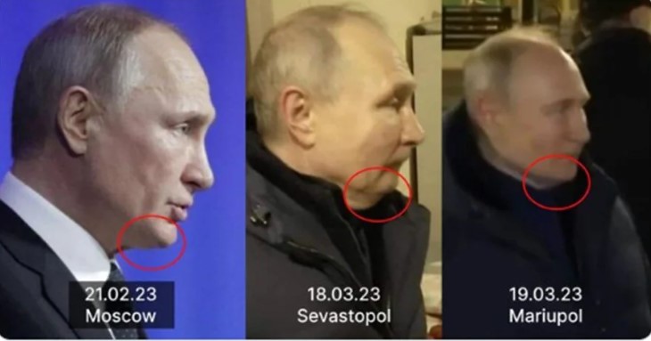 Putin’in Ukrayna ziyaretinde dublör kullandığı iddia edildi: Dikkat çeken çene ayrıntısı