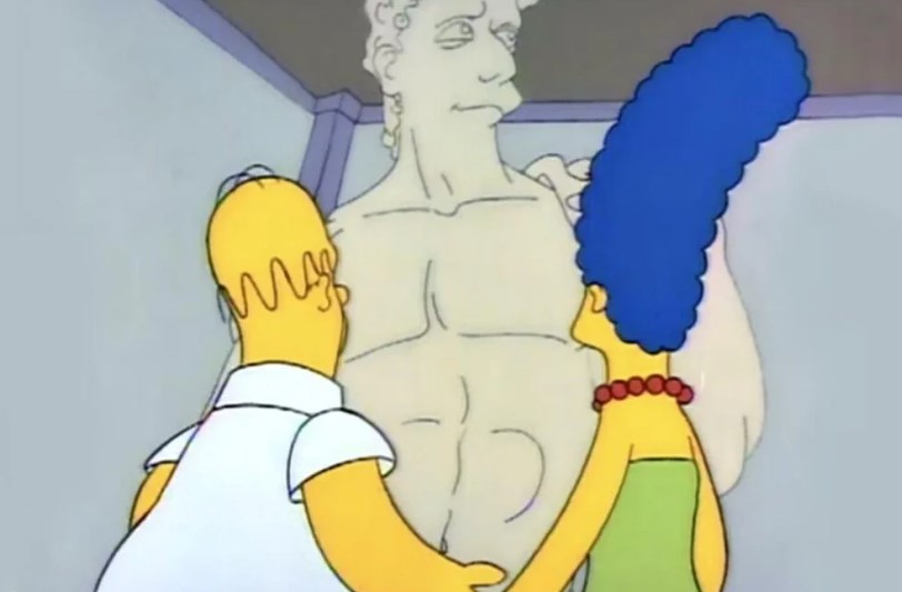 Simpsonlar Davut heykeli tartışmasını da mı öngördü?