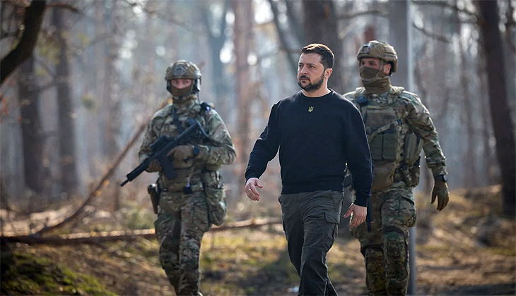 Ukrayna Devlet Başkanı Zelenski, Herson’da