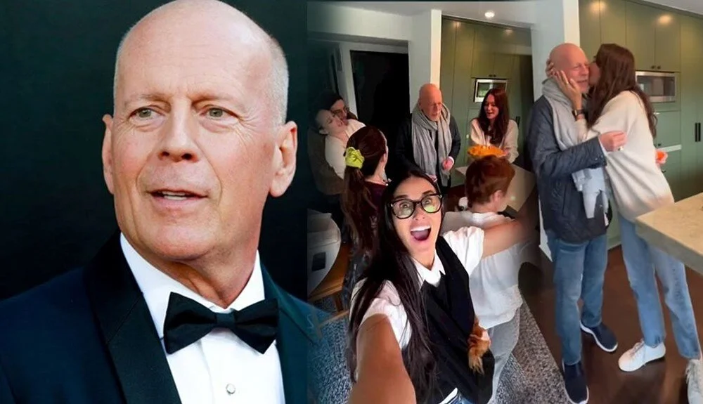 Demans teşhisi konulan Bruce Willis’in 68. doğum gününde tüm aile bir araya geldi