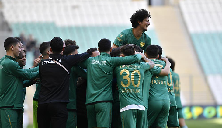 Bursaspor’dan dört gollü galibiyet